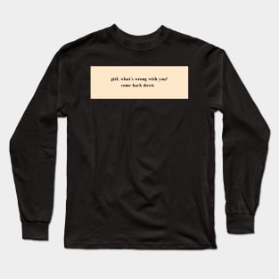 get well soon Long Sleeve T-Shirt